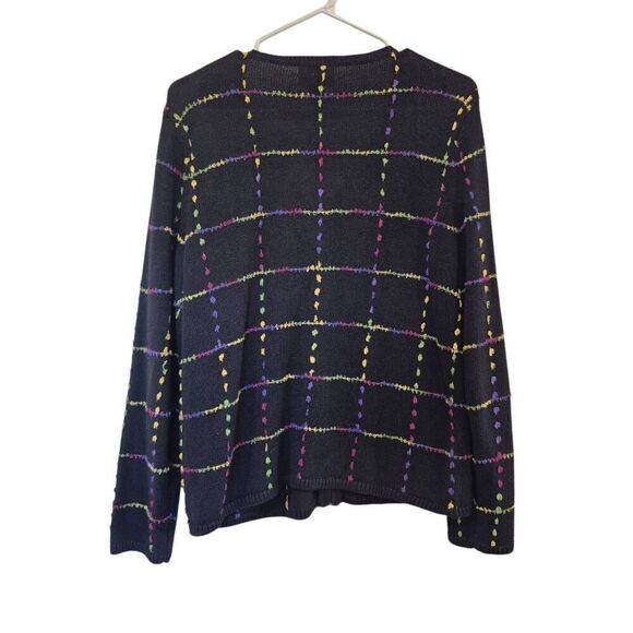 Christopher & Banks Women's Black & Bright Multicolor Rayon/Cotton/Viscose/Nylon - Picture 7 of 9